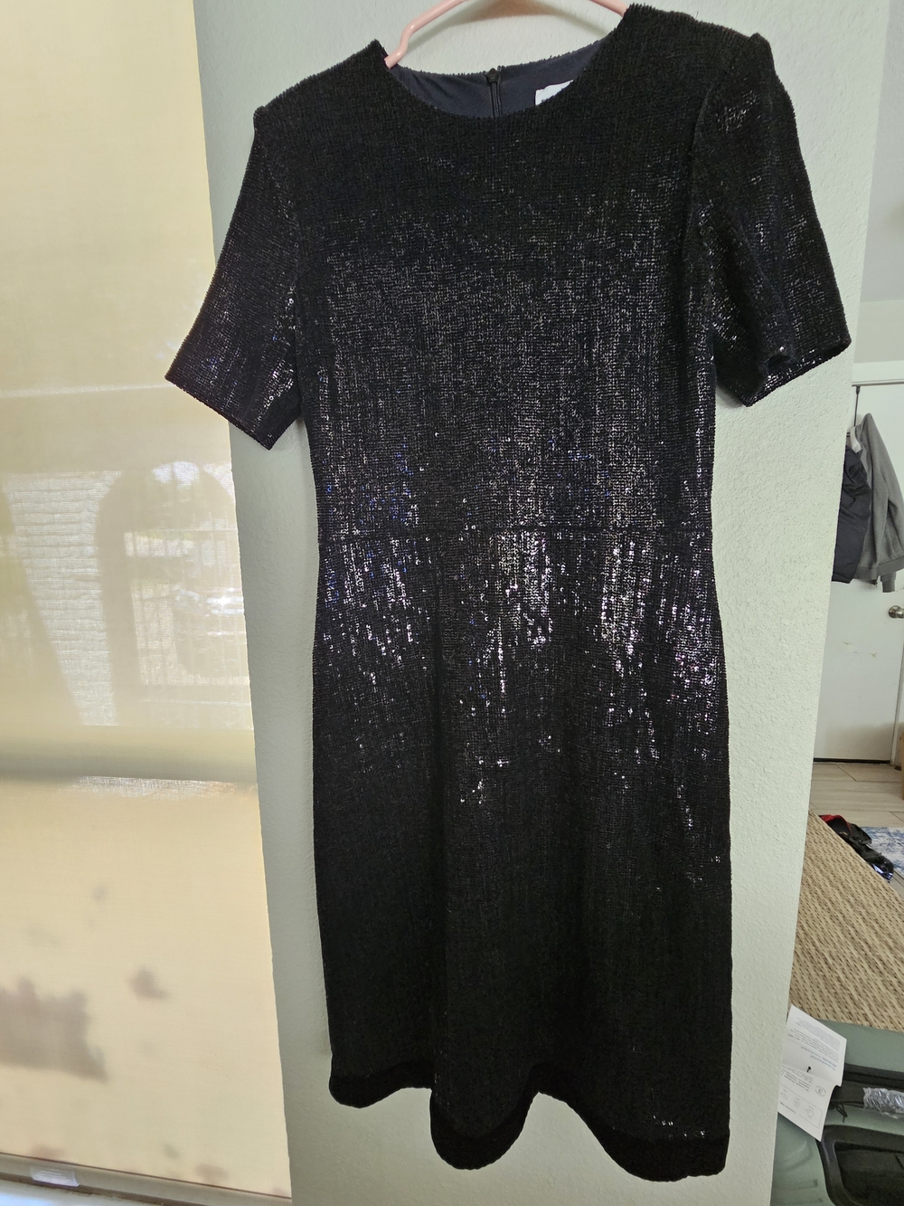 Sonia Rykiel Black Sequin Midi Dress